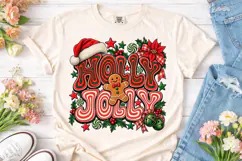 Holly Jolly Christmas PNG Shirt Design Product Image 2