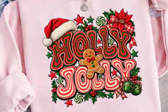 Holly Jolly Christmas PNG Shirt Design Product Image 3