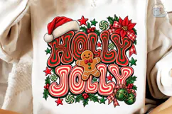 Holly Jolly Christmas PNG Shirt Design Product Image 4
