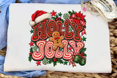 Holly Jolly Christmas PNG Shirt Design Product Image 5