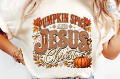 Pumpkin Spice Jesus Christ PNG Shirt Product Image 6