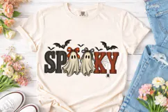 Spooky Ghost Halloween PNG Shirt Design Product Image 2