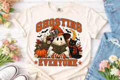 Ghosting Everyone Halloween PNG Shirt Product Image 2