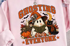 Ghosting Everyone Halloween PNG Shirt Product Image 3