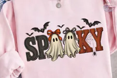 Spooky Ghost Halloween PNG Shirt Design Product Image 3