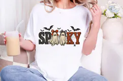 Spooky Ghost Halloween PNG Shirt Design Product Image 5