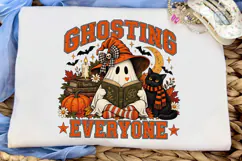 Ghosting Everyone Halloween PNG Shirt Product Image 5