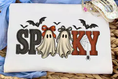 Spooky Ghost Halloween PNG Shirt Design Product Image 6
