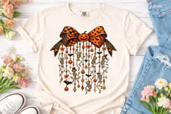 Halloween Skeleton Bow PNG Shirt Design Product Image 2