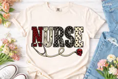 Halloween Nurse Skeleton PNG Shirt Desig Product Image 2