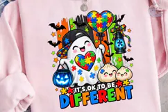 Autism Halloween Ghost PNG Shirt Design Product Image 3