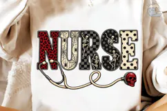 Halloween Nurse Skeleton PNG Shirt Desig Product Image 4
