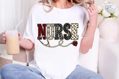 Halloween Nurse Skeleton PNG Shirt Desig Product Image 5