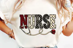 Halloween Nurse Skeleton PNG Shirt Desig Product Image 1