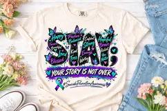 Stay Suicide Prevention Awareness PNG Te Product Image 2