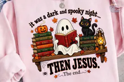 Spooky Night Jesus Halloween PNG Shirt Product Image 3