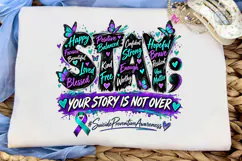 Stay Suicide Prevention Awareness PNG Te Product Image 5