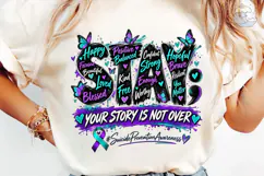 Stay Suicide Prevention Awareness PNG Te Product Image 6