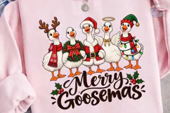 Merry Goosemas PNG Sublimation Shirt Des Product Image 3