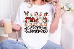 Merry Goosemas PNG Sublimation Shirt Des Product Image 5