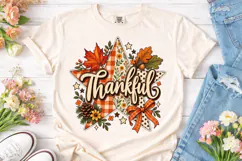 Thankful Fall Star PNG Sublimation Desig Product Image 1