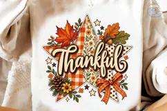 Thankful Fall Star PNG Sublimation Desig Product Image 3