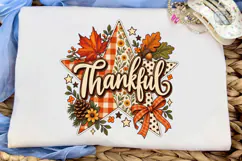 Thankful Fall Star PNG Sublimation Desig Product Image 5