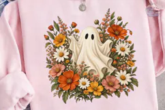 Ghost Floral PNG Sublimation Design Product Image 3