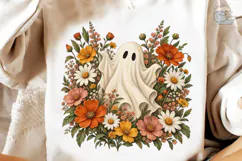 Ghost Floral PNG Sublimation Design Product Image 4