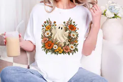 Ghost Floral PNG Sublimation Design Product Image 1