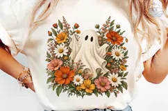 Ghost Floral PNG Sublimation Design Product Image 6