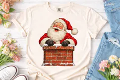 Santa Chimney PNG Sublimation Design Product Image 2