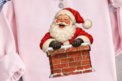 Santa Chimney PNG Sublimation Design Product Image 3