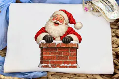 Santa Chimney PNG Sublimation Design Product Image 5