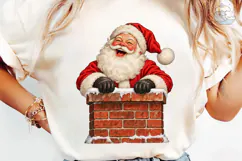Santa Chimney PNG Sublimation Design Product Image 6