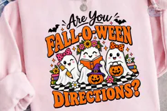 Fall-O-Ween Cute Ghosts PNG Sublimation Product Image 3