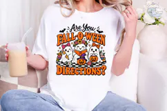 Fall-O-Ween Cute Ghosts PNG Sublimation Product Image 5