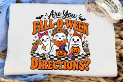 Fall-O-Ween Cute Ghosts PNG Sublimation Product Image 1