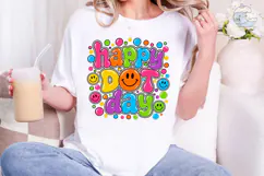 Happy Day Smiley Face PNG Shirt Design Product Image 5