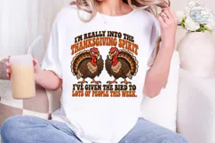 Thanksgiving Spirit Turkey PNG Sublimati Product Image 4