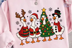 Christmas Geese PNG Sublimation Design Product Image 3