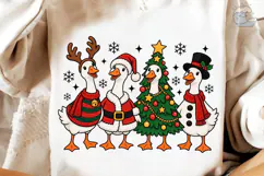 Christmas Geese PNG Sublimation Design Product Image 4