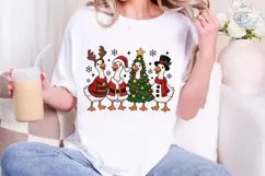 Christmas Geese PNG Sublimation Design Product Image 5