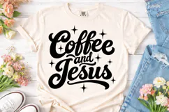 Coffee and Jesus PNG Sublimation Design Product Image 2