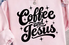 Coffee and Jesus PNG Sublimation Design Product Image 3
