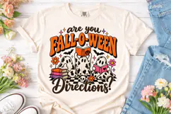 Fall-O-Ween Ghosts PNG Sublimation Shirt Product Image 2