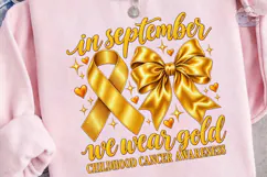 September Gold Ribbon Cancer Awareness P Product Image 3