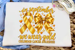 September Gold Ribbon Cancer Awareness P Product Image 5