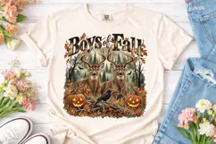 Boys of Fall Deer PNG Sublimation Design Product Image 2