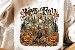 Boys of Fall Deer PNG Sublimation Design Product Image 4
